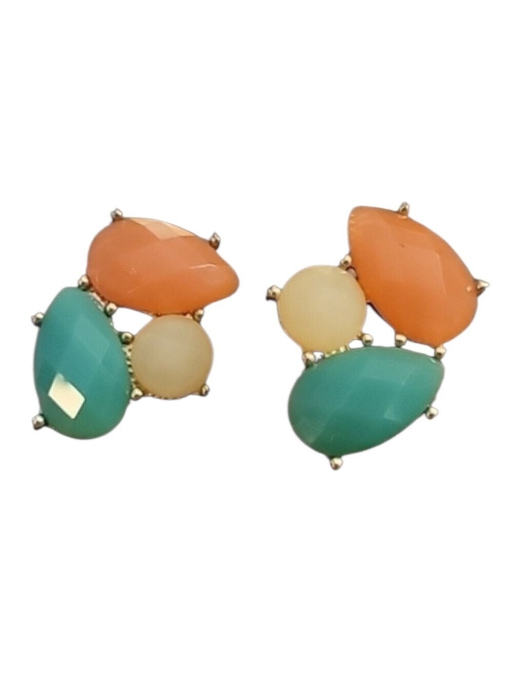 3/$30 VTG Acrylic Gemstone Cluster Kidcore Post Earrings